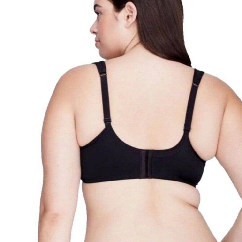 Cacique Lane Bryant Bra Smooth Balconette Underwire Plus Size 44D Black - Picture 6 of 9
